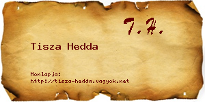 Tisza Hedda névjegykártya